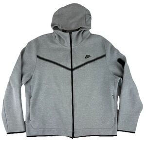 Nike Jacket Men's Size XXL Gray Sportswear Tech Fleece cu4489-063 Gym Workout